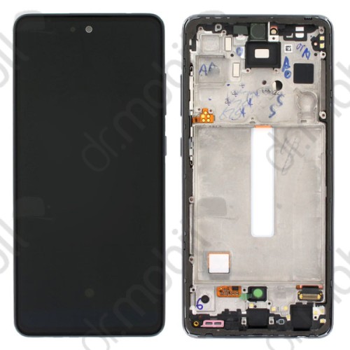 Kijelző Samsung Galaxy A52s 5G (SM-A528) előlap + LCD kijelző + érintőpanel komplett kerettel fekete GH82-26861A